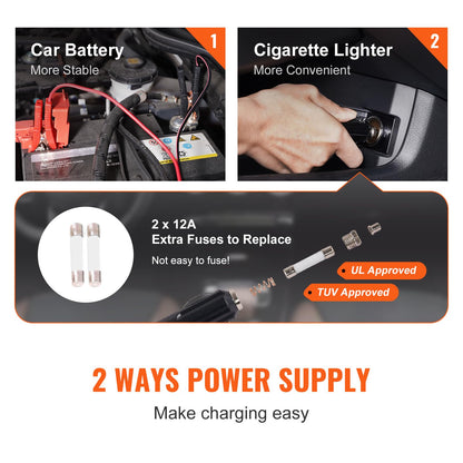 VEVOR Elektrischer Wagenheber 5 t mit Schlagschrauber und Luftpumpe