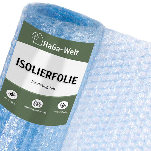 HaGa Isolierfolie Gewächshaus Winterschutz – Noppenfolie 1.5m x 20m