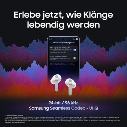 Samsung Galaxy Buds4 Pro, Hi-Fi In-Ear-Kopfhörer mit ANC, White