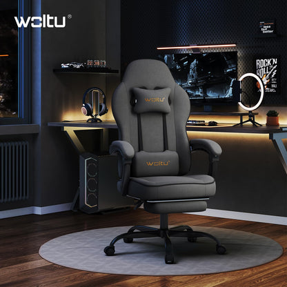 WOLTU Gaming Stuhl GS10 Ergonomisch - Tech-Stoff Grau