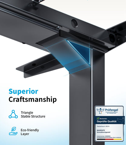 MAIDeSITe T2 Pro Plus Elektrisches Höhenverstellbares Schreibtischgestell