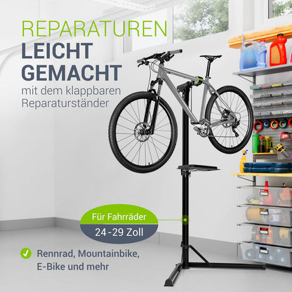 Juskys Fahrrad Reparaturständer – E-Bike, 50kg, klappbar