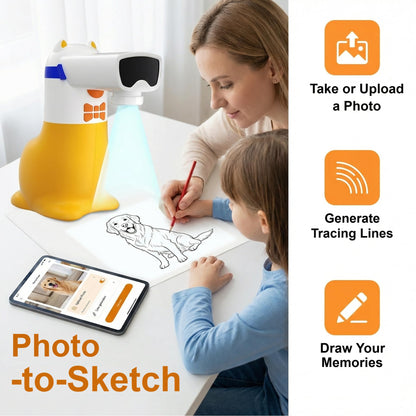 Yoturetoys i07Pro KI-Zeichenprojektor für Kinder 5-12 Jahre