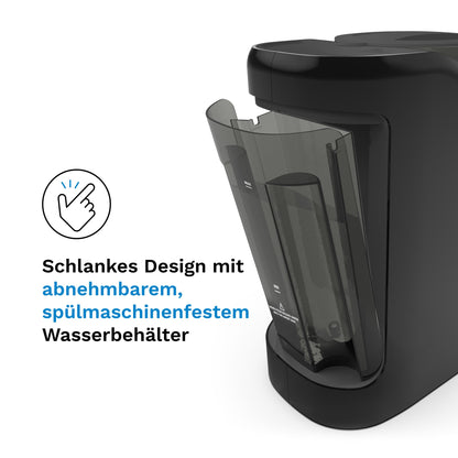 Baby Brezza Formula Pro Advanced – Automatischer Flaschenzubereiter – Mischt Milchpulver & Wasser perfekt per Knopfdruck – 3 Temperaturen – Für alle Flaschen & Pulver – BPA-frei, schwarz