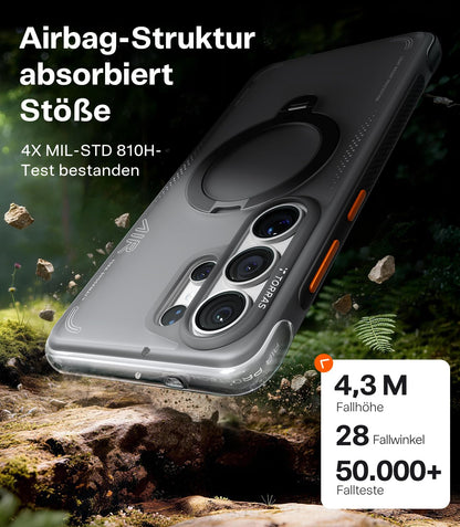 TORRAS Ostand Q3 Air Hülle für Samsung Galaxy S26 Ultra, Schwarz