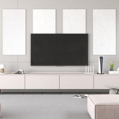 TONOR Akustikpaneele selbstklebend 120x60cm – 8er Set Weiss