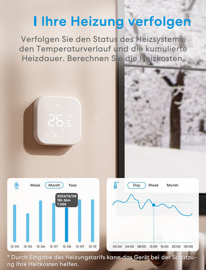 Meross WLAN Smart Thermostat Boiler Fussbodenheizung