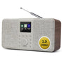 MangoKit MD5 Stereo DAB+ Radio mit Bluetooth, Farbdisplay, Walnuss