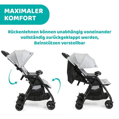 Chicco OHlalà Twin Geschwisterwagen – Kompakt & Ab Geburt