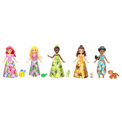 Mattel Disney Princess und Freunde Set mit 5 Puppen und 5 Figuren