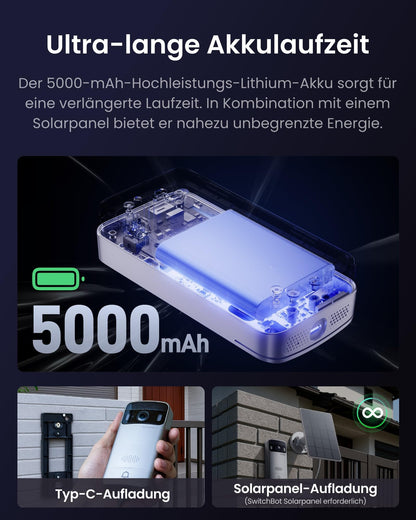 SwitchBot Video-Türklingel 2K mit 4,3-Zoll-Monitor und WLAN
