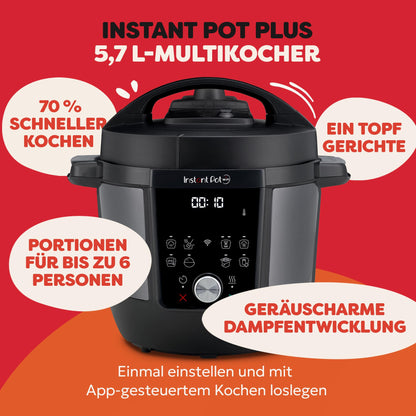 Instant Pot Plus 9-in-1 Multikocher – 5.7l Gebürsteter Edelstahl