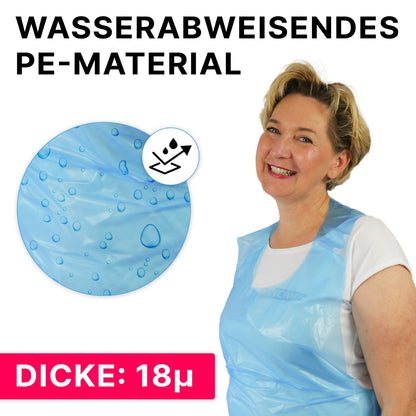 ARNOMED PE Einwegschürzen – 1.000 Stk, Blau, 75x140cm