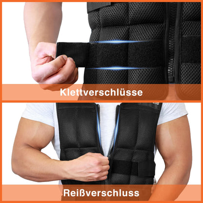 DH FitLife Verstellbare Gewichtsweste - Trainingsweste 20KG