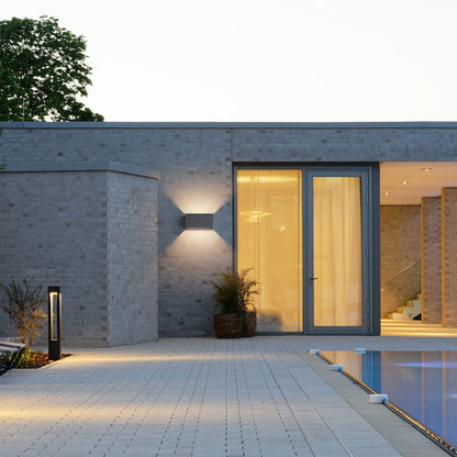 Klighten LED Wandleuchte G9 Innen/Aussen – Anthrazit 2er-Set Warmweiss