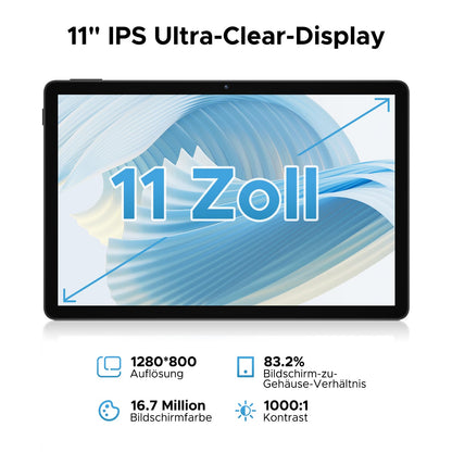 DOOGEE U11 Android 15 Tablet - 11 Zoll 16GB RAM 128GB ROM