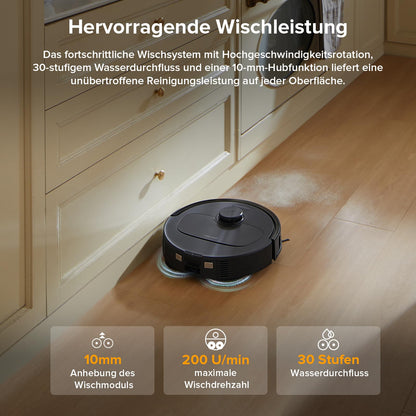 roborock Qrevo Saugroboter mit Wischfunktion - Schwarz (QV35A)