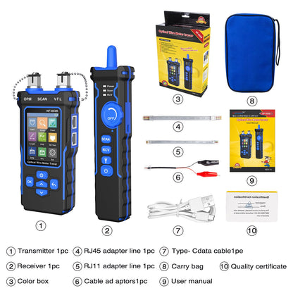 NOYAFA NF-8508 Netzwerkkabeltester mit optischem Leistungsmesser