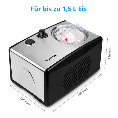 MEDION MD 18387 Eismaschine mit Kompressor – 1.5 Liter
