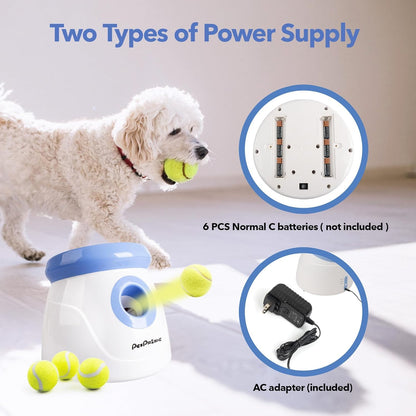 Pet Prime Automatischer Ballwerfer für kleine Hunde - Mini Weiss