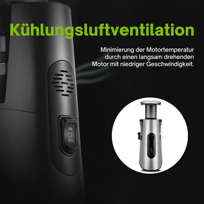 HUROM H-AA Slow Juicer Kaltpressentsafter – Dunkelsilber