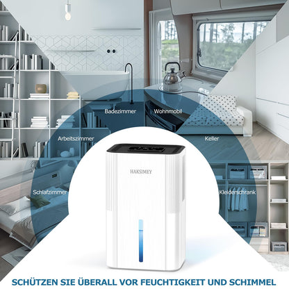 Haksimey MD603A Luftentfeuchter elektrisch 2800 ml mit Timer
