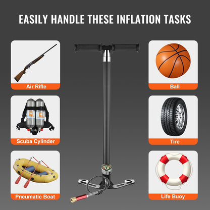 VEVOR PCP-Handpumpe Luftgewehrfüllpumpe - 4-stufig
