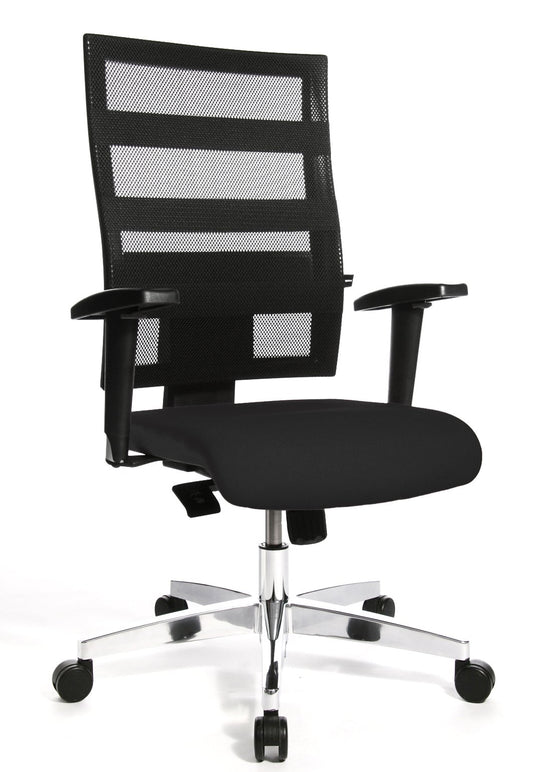 Topstar X-Pander Ergonomischer Bürostuhl Schwarz Netzstoff. Zum ergonomischen Sitzen und Arbeiten im Büro.
