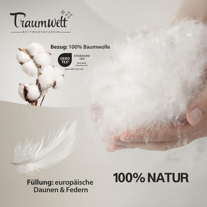 Traumwelt Natur Daunendecke 90/10 Ganzjahr 135x200 cm