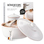 Römertopf Brotbacktopf aus Naturton, Weiss – Max. 1000g Backgut