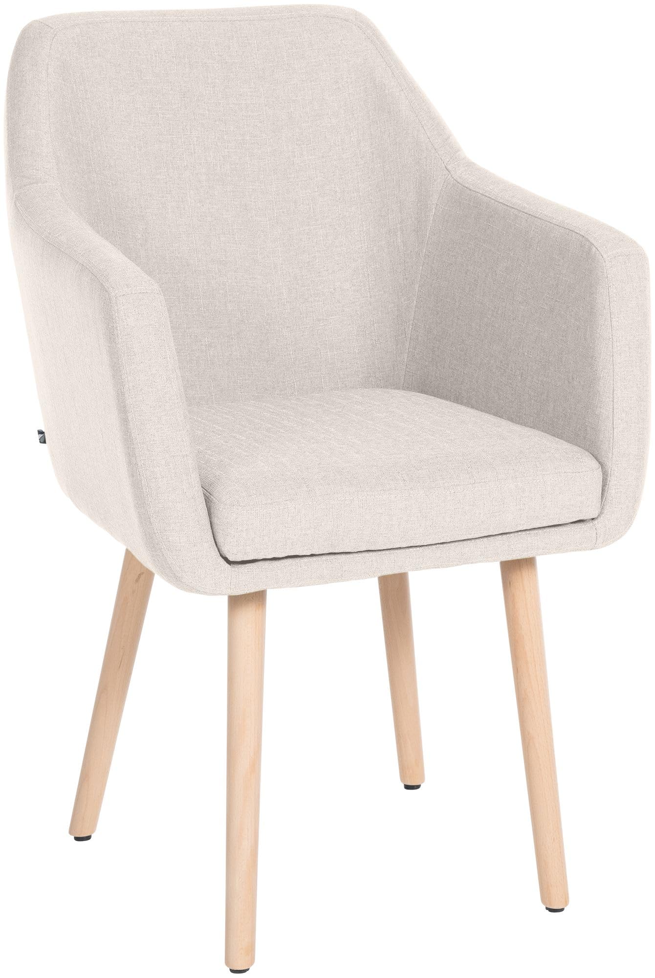 CLP Esszimmerstuhl Utrecht Stoff Creme, Natur Holzgestell: Stoffstuhl Creme, Holzgestell Natur. Sitzgelegenheit für Esszimmer. (123 Zeichen)