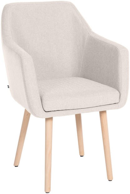 CLP Esszimmerstuhl Utrecht Stoff Creme, Natur Holzgestell: Stoffstuhl Creme, Holzgestell Natur. Sitzgelegenheit für Esszimmer. (123 Zeichen)