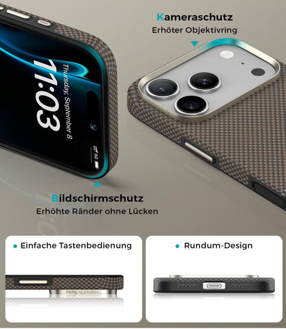 BENKS Prestige Hülle iPhone 17 Pro Max MagSafe Kevlar Kamera-Taste