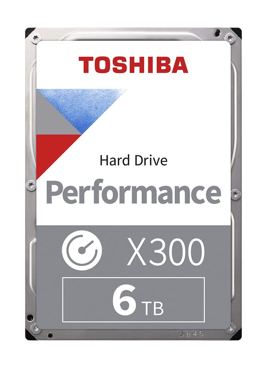 Toshiba X300 6TB High-Performance Festplatte 3.5'' SATA (HDWR460UZSVA). Speichert Daten in PCs.