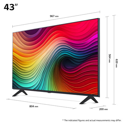 LG 43NANO81T6A NanoCell 4K AI Fernseher 43 Zoll (2024)