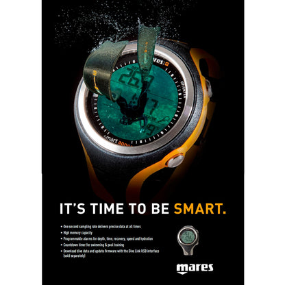 Mares SMART APNEA Dekompression Tauchcomputer - Schwarz/Orange