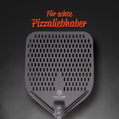 Pizza Lover Pizzaschieber perforiert 35 x 35 cm aus Aluminium