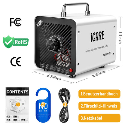 O3 Ozongenerator 30000mg/h Industrieller Luftreiniger – Weiss