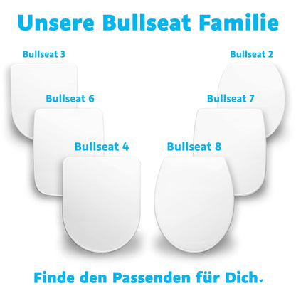 Bullseat WC Sitz eckig für Keramag Renova Nr. 1 Plan - Weiss Softclose