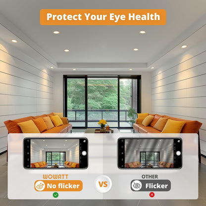 wowatt LED Einbaustrahler Dimmbar IP44 Ultra Flach 7W – 20er