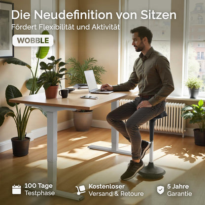 DESKSPACE Wobble Höhenverstellbarer Stehhocker – Original