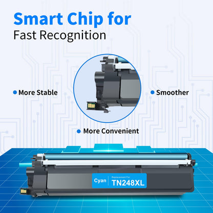 MYCARTRIDGE TN248XL Toner kompatibel für Brother - 4er-Pack