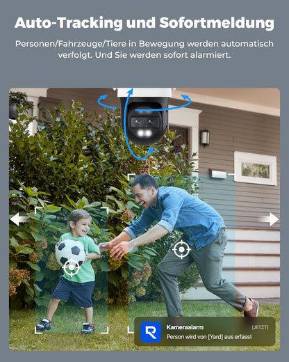 Reolink TrackMix WiFi 4K 8MP Wi-Fi 6 PTZ Dual-Objektiv Aussenkamera