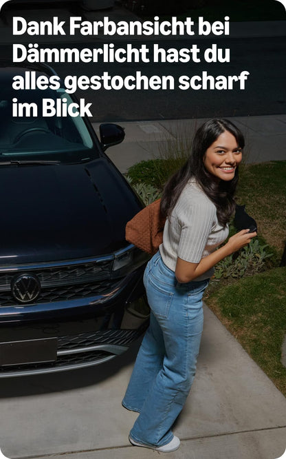 Blink Aussenkamera 2K+ – Kabellose Sicherheitskamera, 4er-Set, Schwarz