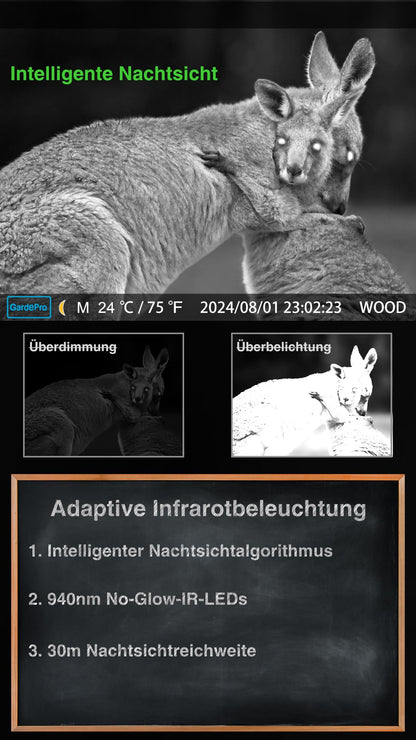 GardePro X50 Pro Max 4G LTE Wildkamera mit 48 MP und Live-Streaming