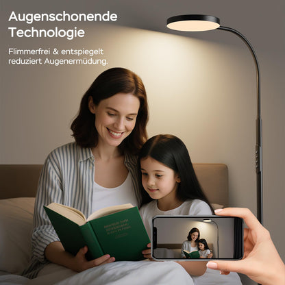 ANTENLICHT NOVA LED-Stehlampe dimmbar mit Fernbedienung, 18 W, schwarz