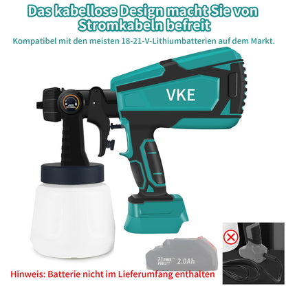 VKE Akku Farbsprühsystem 800W für Makita 18V, 1000 ml Behälter