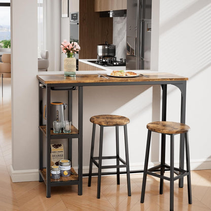 Bealife Bartisch mit Barhocker-Set 2 Pers. – Retro