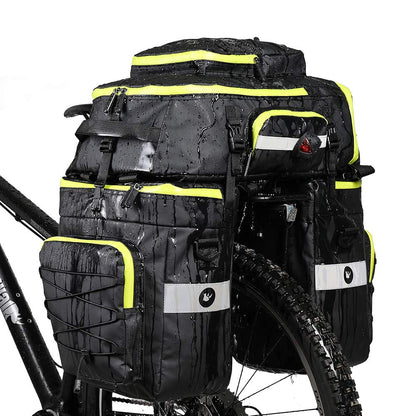 BAIGIO Fahrradtasche 3-in-1 Gepäckträger Rucksack. 75L, wasserdicht. Vielseitige Gepäcktasche für Fahrradtouren, als Rucksack nutzbar.