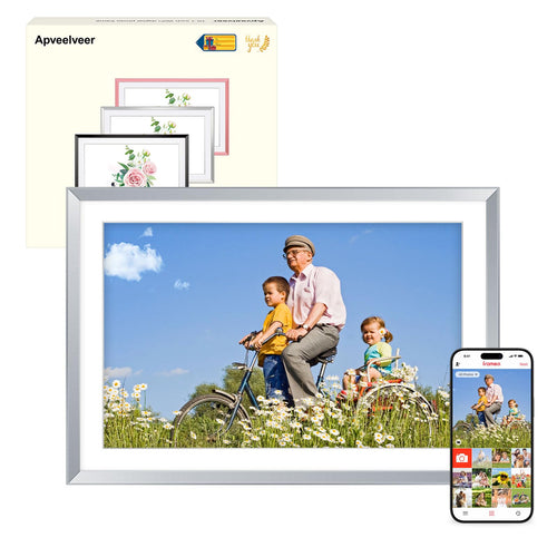 SmartFrame 10.1 Zoll WLAN Digitaler Bilderrahmen - Silber